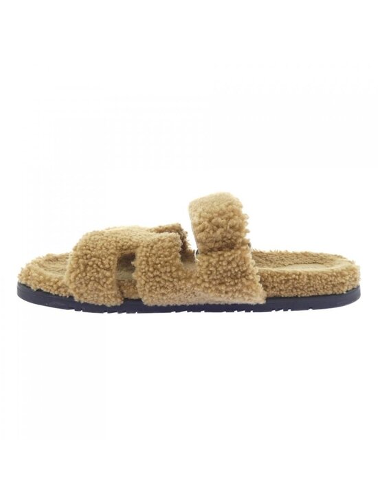 Hermes Chypre Sandals Brown main image 6